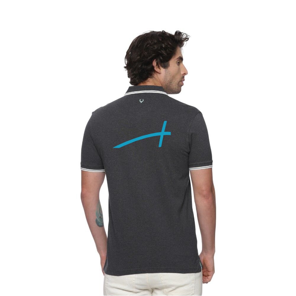 Allen Solly Polo T-shirt Men- Charcoal Grey SW